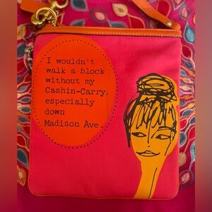 Rare Coach Madison Avenue pink & orange leather purse. Apx 7 x 9 “. Flawless!